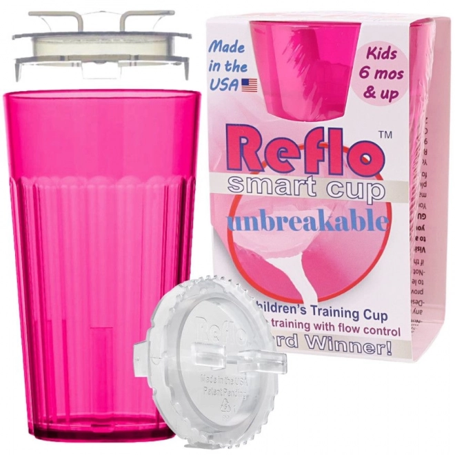 Tazza da allenamento infrangibile rosa per bambini