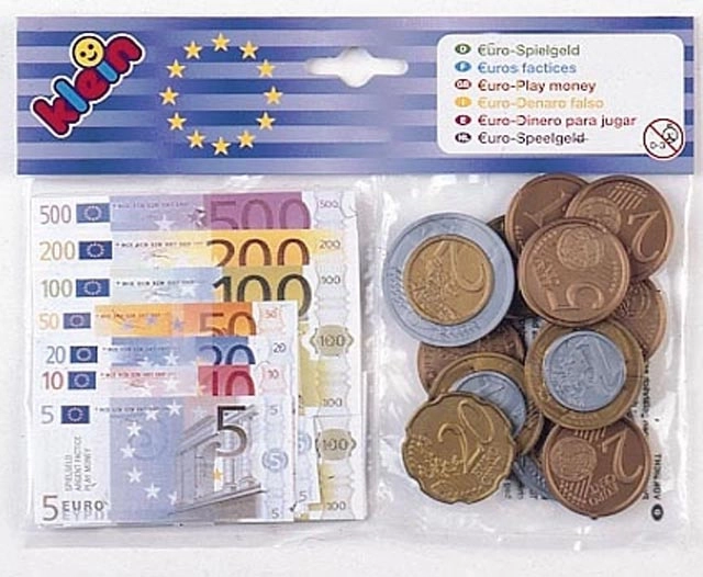 Set di Euro banconote e monete