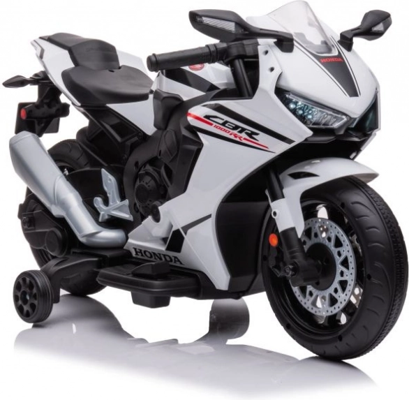 Motocicletta elettrica per bambini Honda CBR 1000RR bianca
