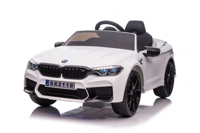 Veicolo elettrico per bambini BMW M5 bianco