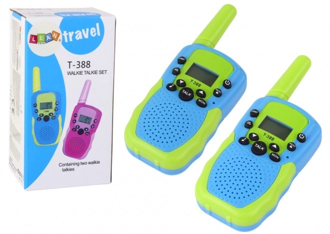 Walkie Talkie per Bambini Verde e Blu