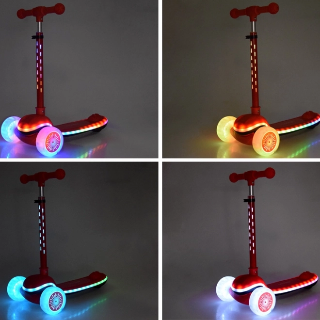 Monopattino bilanciato per bambini con luci e musica – Rosso