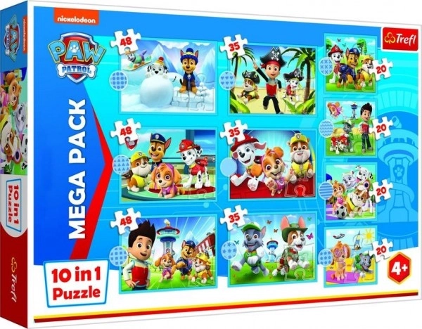 Puzzle 10 in 1 - La squadra infallibile di Paw Patrol