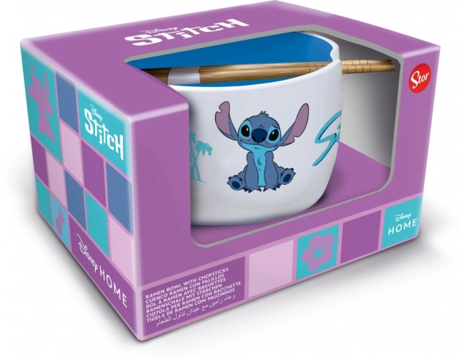 Set regalo ciotola e bacchette Stitch Ramen