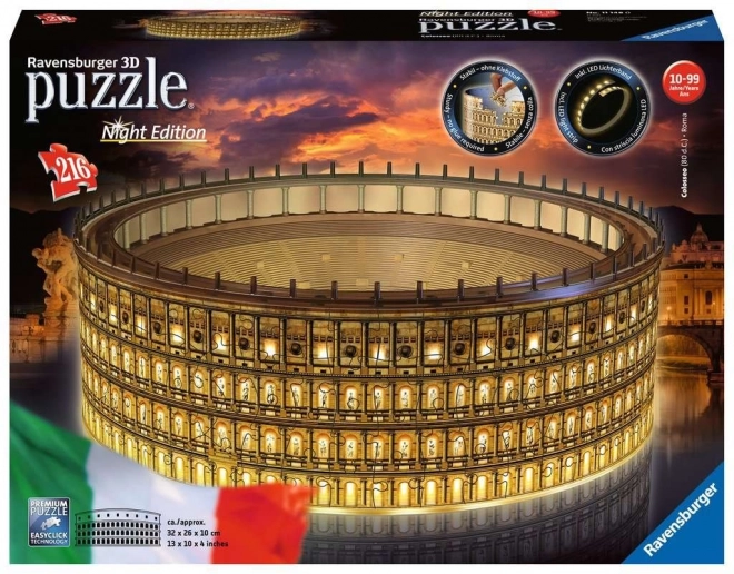 Puzzle 3D Luminoso Edizione Notturna Colosseo