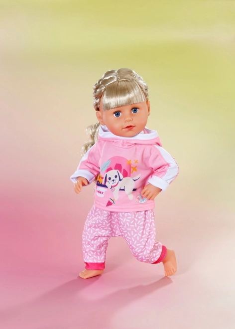 Completo da tuta rosa BABY Born per bambole 43 cm