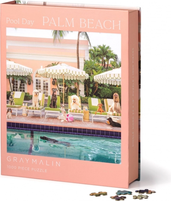 Puzzle Al Pool di Palm Beach 1000 pezzi