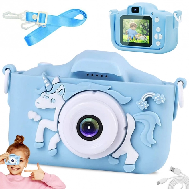 Macchina fotografica per bambini con unicorno