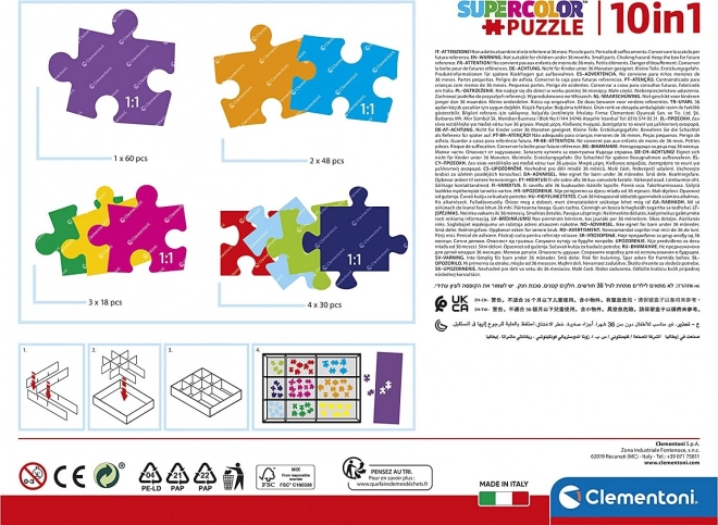 Puzzle 10 in 1 Rainbow High Clementoni