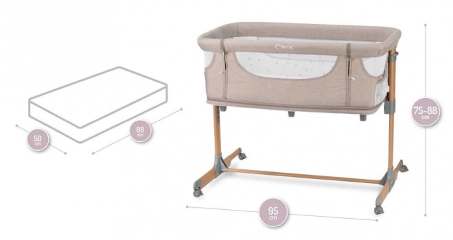 Culla MoMi Smart Bed 3 in 1 Beige