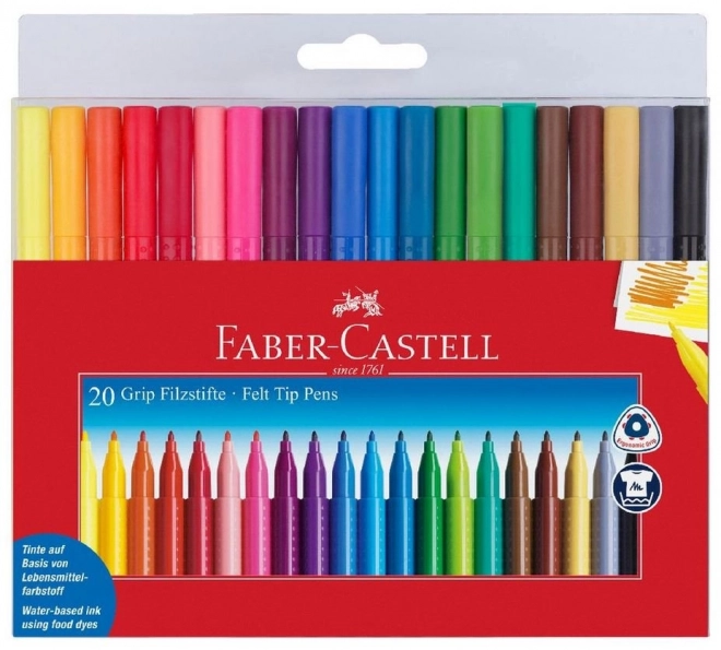 Set di pennarelli ergonomici 20 pezzi