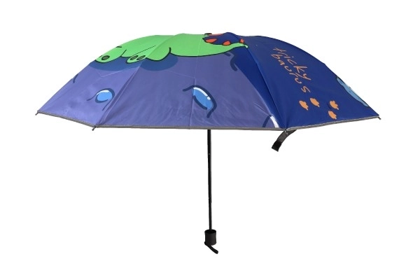 Ombrello pieghevole Dinosauro blu 25 cm