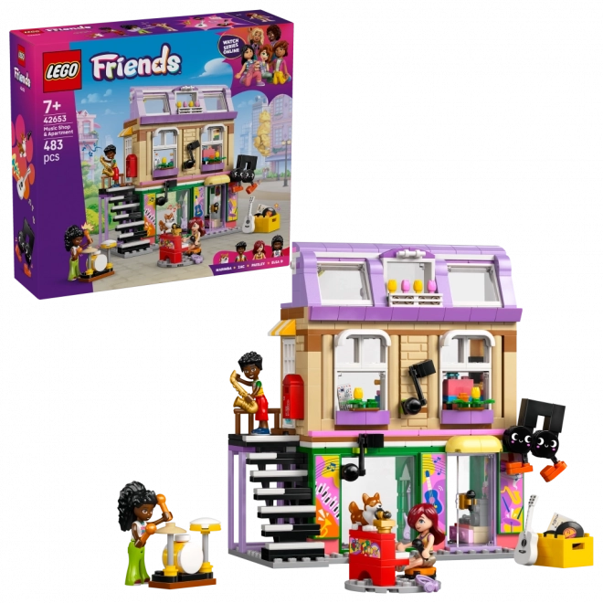 LEGO Friends negozio di strumenti musicali e appartamento