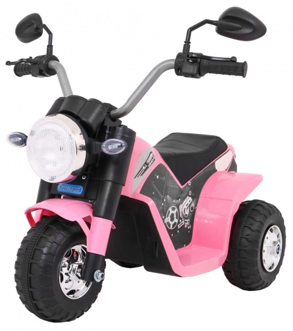 Motoretta per bambini con batteria suoni LED rosa