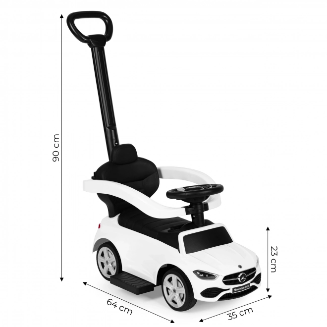 Macchinina cavalcabile Mercedes C Class con volante interattivo