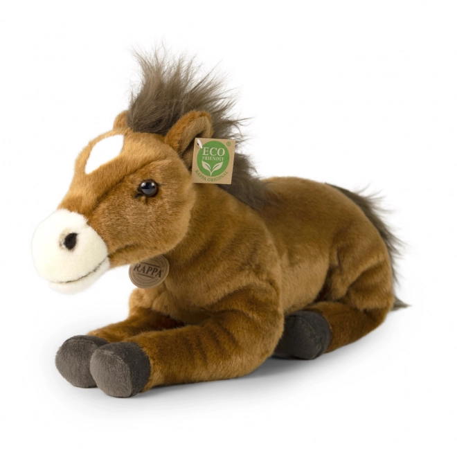 Cavallo di peluche sdraiato 35 cm eco-friendly