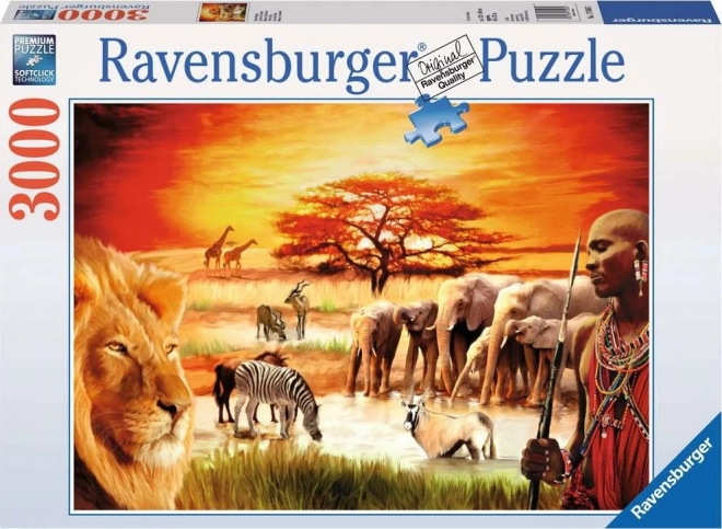 Puzzle Savana - Orgogliosi Masai 3000 pezzi