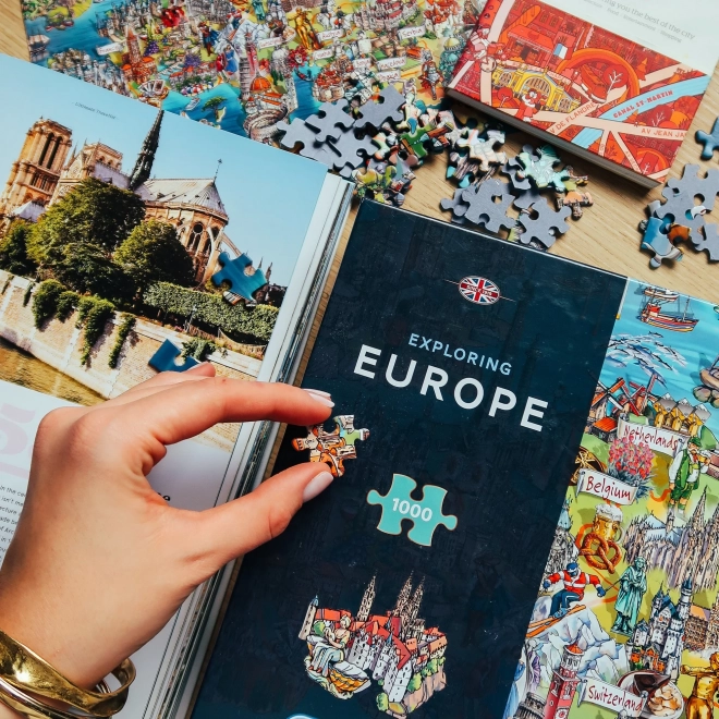 Puzzle Viaggio in Europa 1000 pezzi