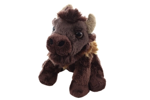 Bisonte di peluche seduto 13 cm ECO-FRIENDLY
