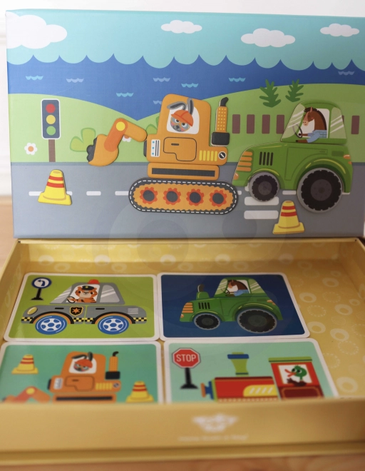 Tooky Toy Armadietto Montessori Magnetico con 80 Pezzi