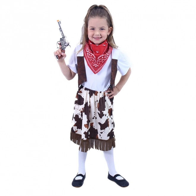 Costume da cowboy per bambine con fazzoletto