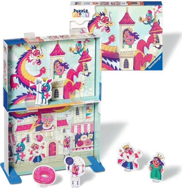 Ravensburger Puzzle&Play: Regno delle Ciambelle 2x24 pezzi