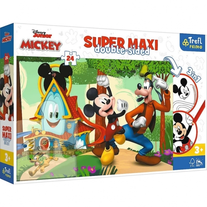 Puzzle Doppio Lato Clubhouse di Mickey - TREFL