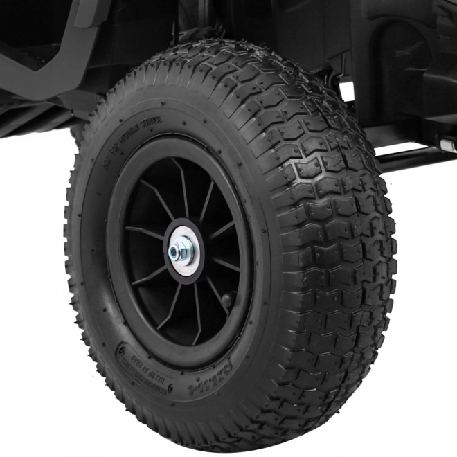 Quad ATV per bambini a batteria Air Black + ruote gonfiabili + radio MP3 + avvio lento
