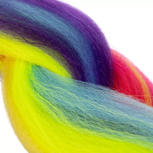 Treccine arcobaleno in capelli sintetici