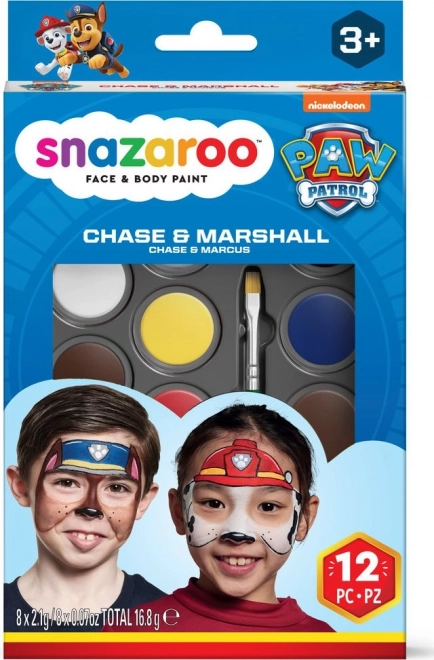 Snazaroo set 8 colori viso Paw Patrol: Chase e Marshall