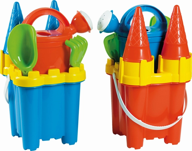 Set da sabbia Androni castello - altezza 29 cm, blu