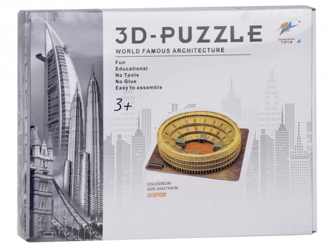 Puzzle 3D Colosseo di Roma 84 pezzi