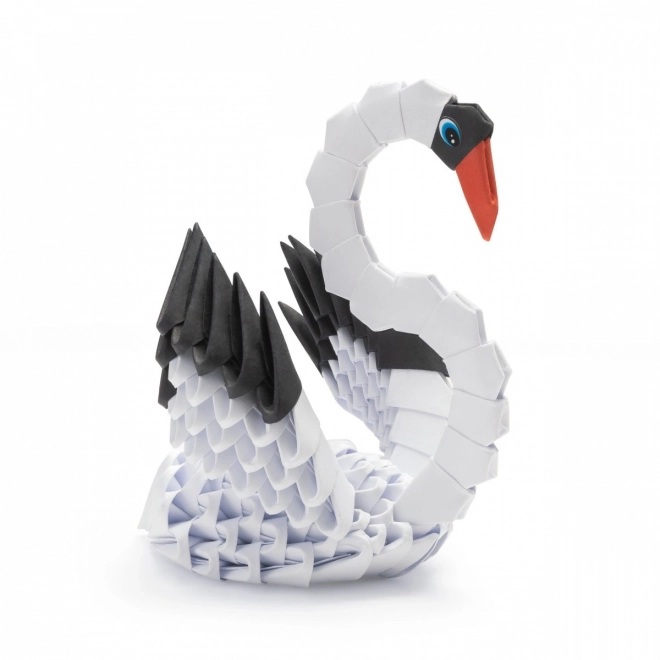 Origami 3D Cigno - Set Creativo per Bambini