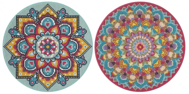 Dipinto di diamanti mandala rosa