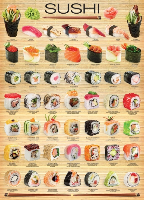 Puzzle Sushi 1000 Pezzi Eurographics