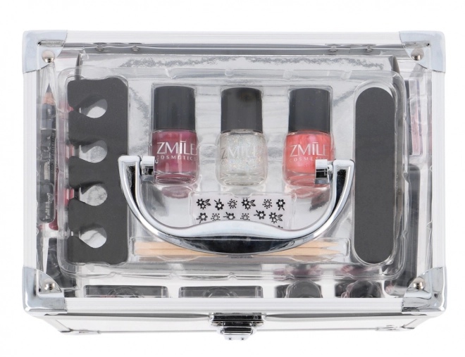 Valigia cosmetica trasparente