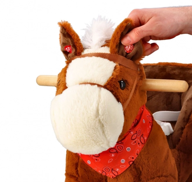 Cavallo a dondolo con seggiolino e ruote