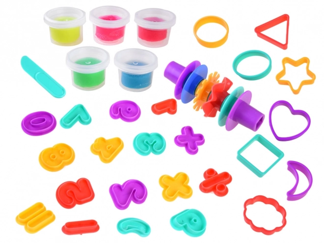 Set di Pasta Modellabile con Stampini Colore e Forme