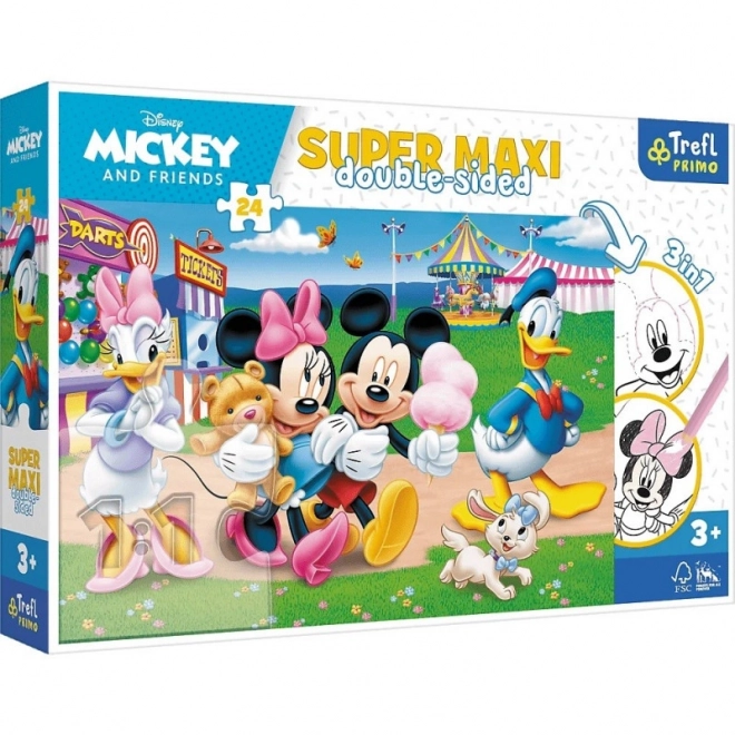 Puzzle doppio lato Disney Mickey Mouse