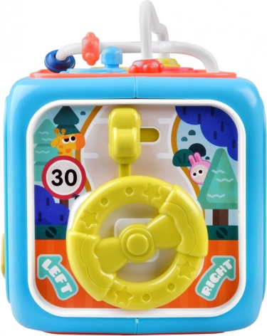 Shape sorter, orologio e volante