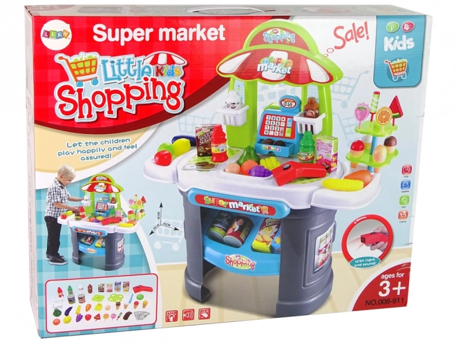 Supermercato Giocattolo per Bambini con Scanner e Articoli Alimentari