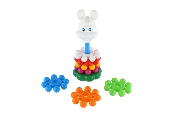 Piramide ad anelli in plastica 26cm per bambini