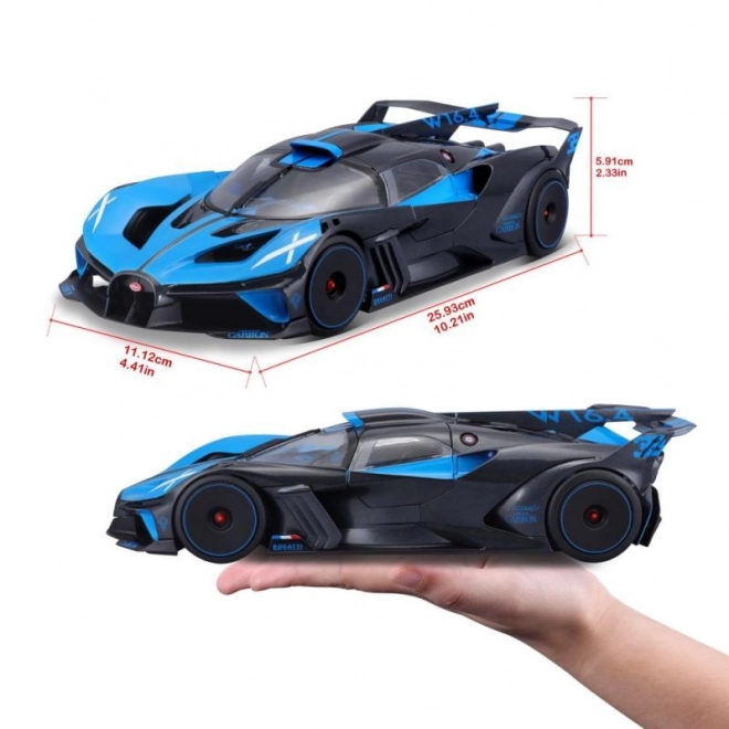 Replica di Bugatti Bolide in scala 1:18 Blue/Black di Bburago