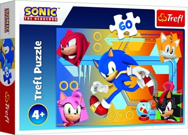 Puzzle 60 pezzi Sonic in azione