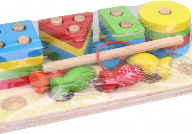 Puzzle in legno con pesciolini per bambini