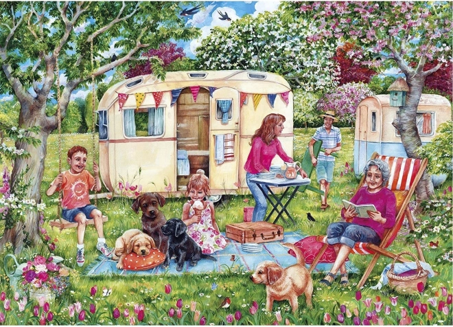 Puzzle Fuga del Caravan 1000 Pezzi