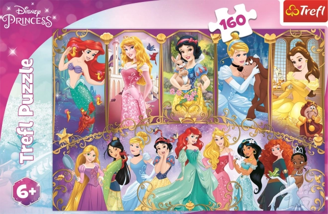 Puzzle 160 pezzi ritratti di principesse