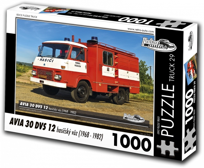 Puzzle Camion Retrò AVIA 30 DVS 12 Vigile del Fuoco