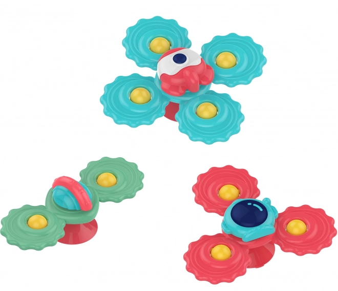 Set di giochi spinner con ventosa per bambini
