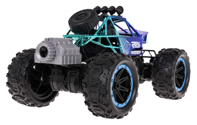 Crawler fuoristrada con funzione fumo R/C Blu